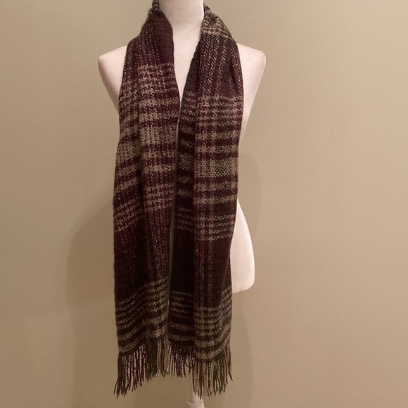 J. Jill Plaid Fringe Trim Scarf - Picture 3 of 10